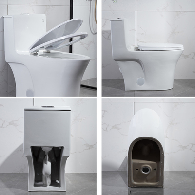ओडीएम दोहरी फ्लश लम्बी शौचालय साइड होल्स के साथ अमेरिकी मानक