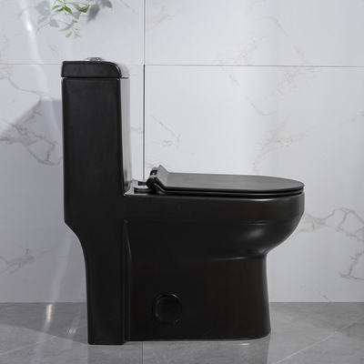 कॉम्पैक्ट ट्रैपवे स्कर्ट वाला एक टुकड़ा शौचालय कोठरी फ्लश पानी आसान साफ