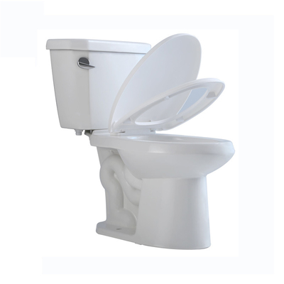 दोहरी फ्लश अमेरिकी मानक दाहिनी ऊंचाई लम्बी शौचालय 0.92/1.28 Gpf