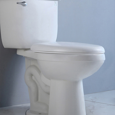 उच्च दक्षता दोहरी फ्लश 2 टुकड़ा शौचालय टैंक सेट Asme A112.19.2 Csa B45.1