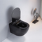 आरामदायक सीट ऊंचाई के साथ शांत दीवार पर चढ़कर शौचालय कॉम्पैक्ट दोहरी फ्लश पानी कोठरी;