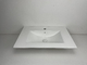 चिकना गैर झरझरा आसान साफ ​​करने के लिए वैनिटी टॉप बाथरूम सिंक सफेद रंग
