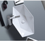 गैर झरझरा काउंटर टॉप बाथरूम सिंक 650 मिमी अनियमित आकार वॉश बेसिन