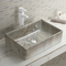 वॉश बेसिन एकीकृत आसान बनाए रखने के लिए और साफ आयताकार चीनी मिट्टी के बरतन बाथरूम सिंक