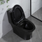 आईएपीएमओ बाथरूम शौचालय मैट ब्लैक 1 टुकड़ा दोहरी फ्लश शौचालय लम्बी सिफोनिक सिरेमिक