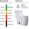 अमेरिकी मानक एक टुकड़ा छुपा ट्रैपवे शौचालय दौर 0.8 जीपीएफ