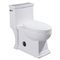 शौचालय मानक ऊंचाई स्कर्ट वाला शौचालय एक टुकड़ा शौचालय साइड फ्लश 4.8 एलपीएफ के साथ