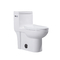 आधुनिक अमेरिकी मानक एडीए अनुपालन शौचालय 1.28 जीपीएफ सफेद पानी कोठरी